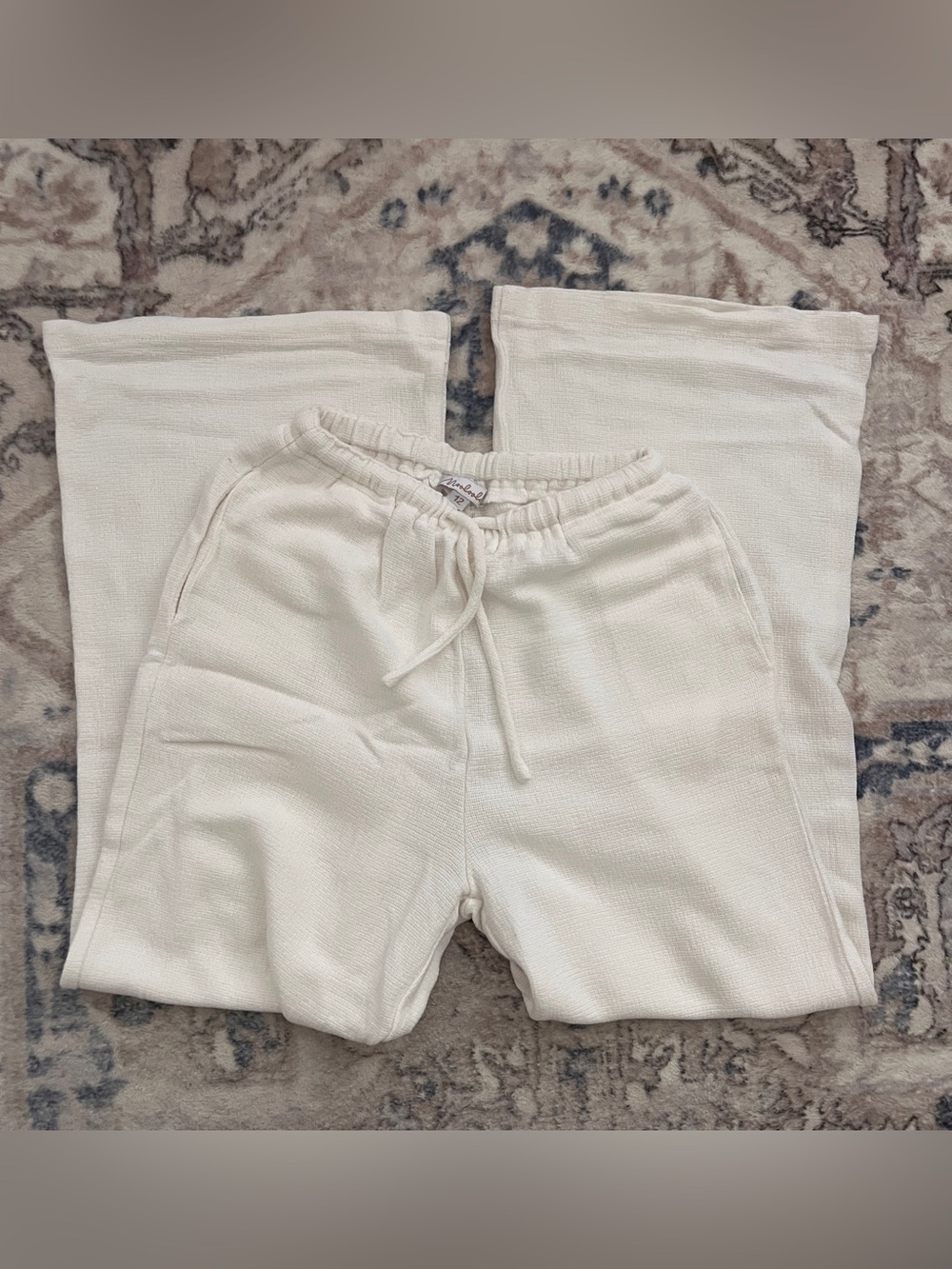 City beach girls white linen beach pants